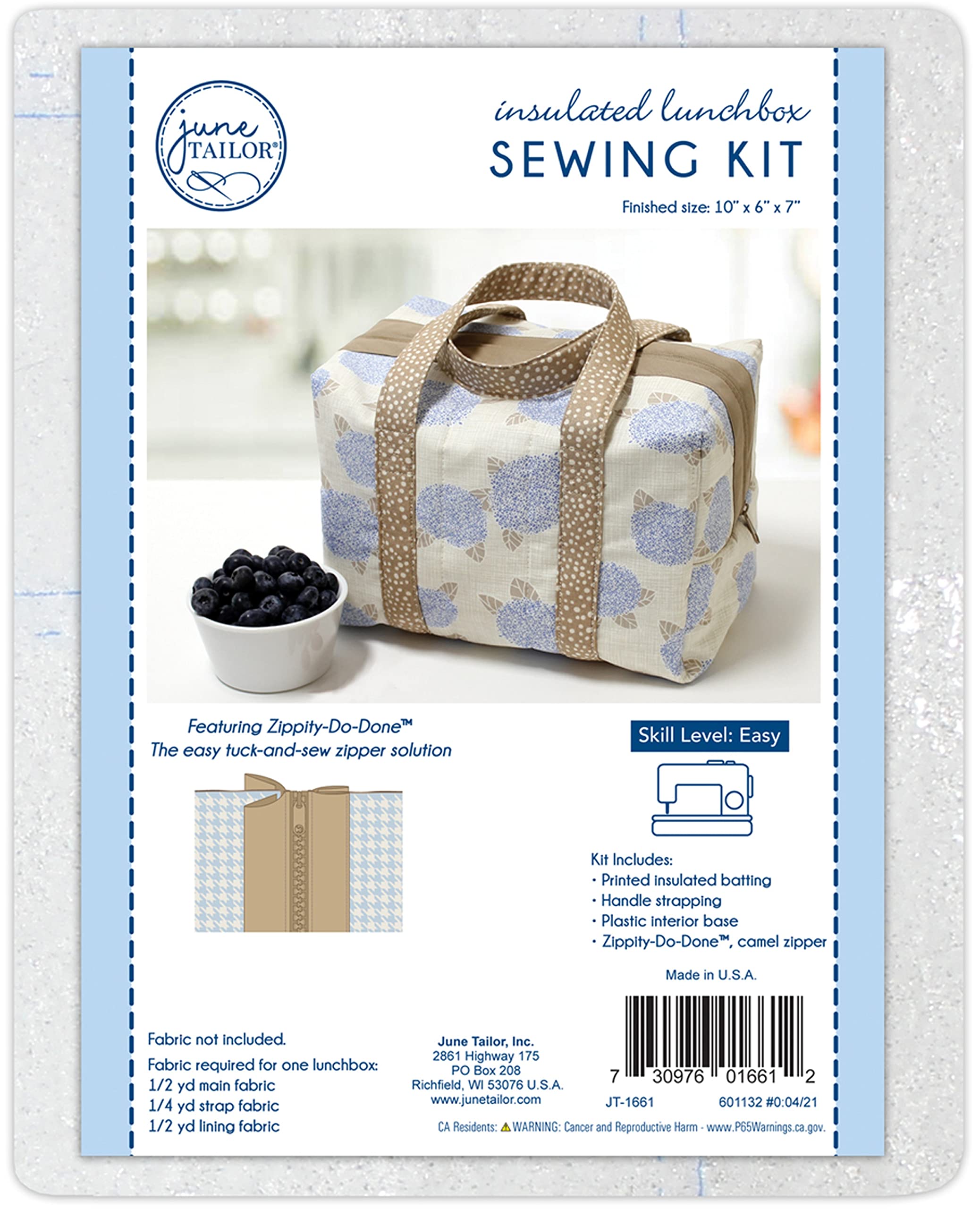 June Tailor Camel Zippity-Do-Done(Tm) Jt-1661 Lunchbox Kit,