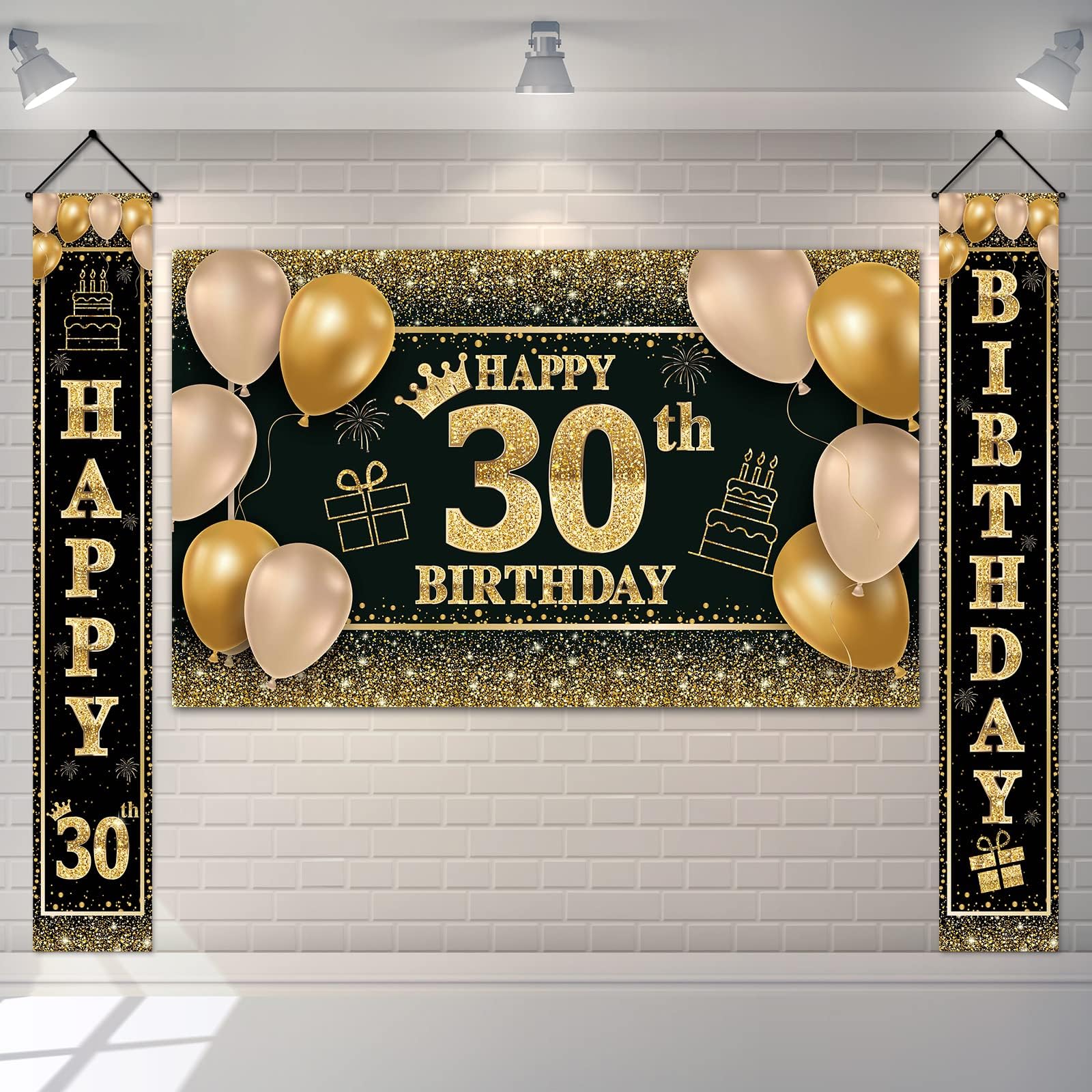 Rose Gold Birthday Decorations Kit - 170pcs Supplies For Women With Balloons, Tableware & Backdrop