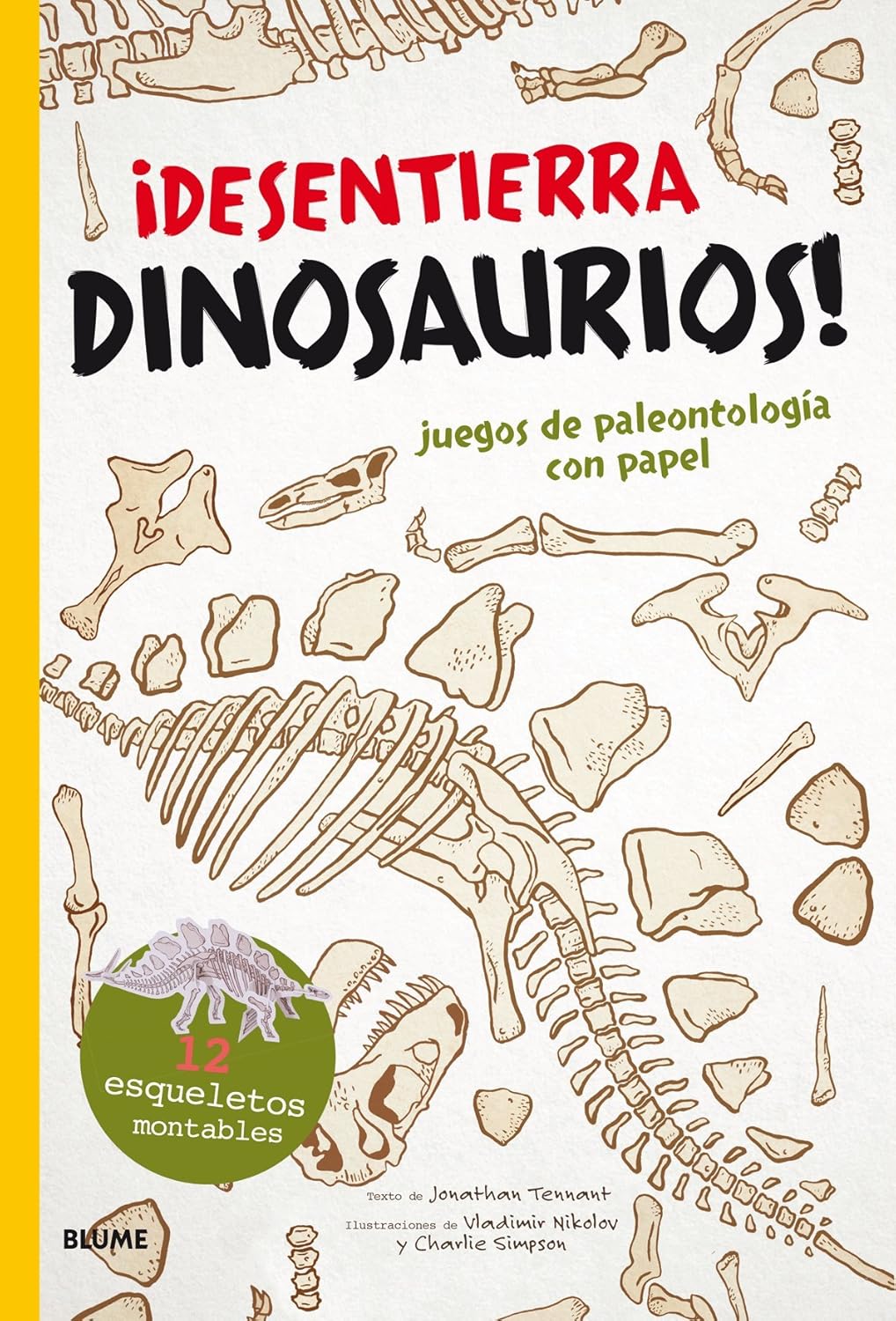 ¡Desentierra dinosaurios!: Juegos de paleontología con papel | Amazon ...