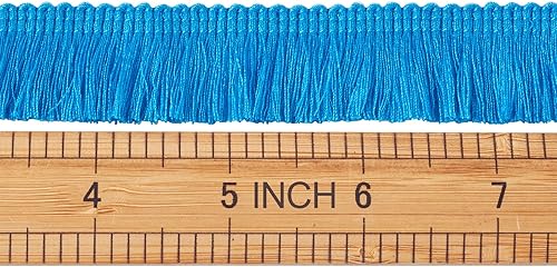 Miniatura 12 de KISSITTY Cinta de encaje de fibra de poliéster de 27 yardas para coser vestidos, ropa, manualidades, decoración del hogar, color marrón coco