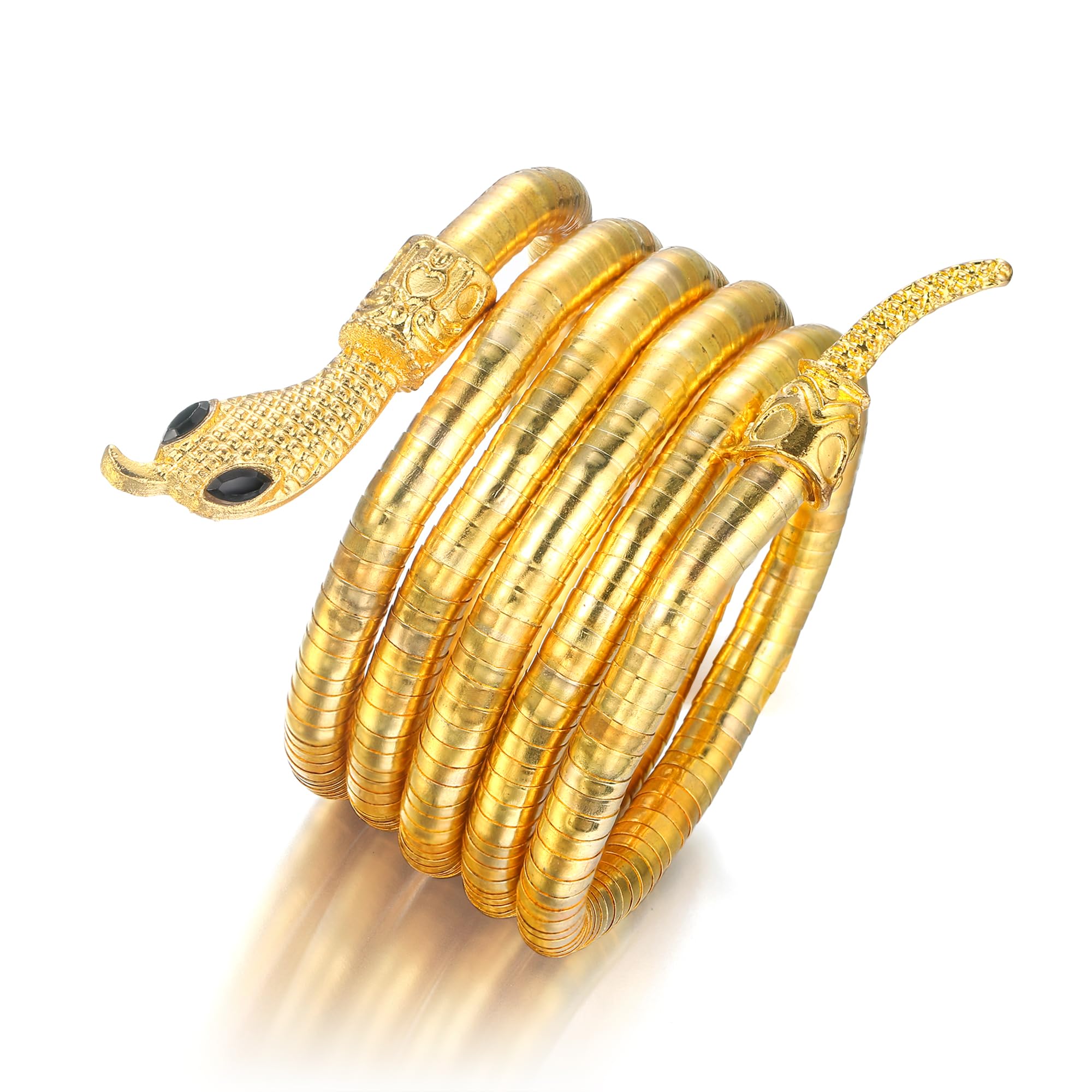 Bracciale Serpente Regolabile In Lega, Aperto, Multiuso: Bracciale, Collana O Choker, Tema Medusa, Regalo Halloween