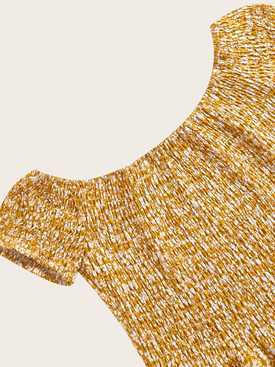 Women's Floral Off The Shoulder Dresses Boho A Line Flowy Mini Sundress Beach Vacation Clothes - Image 3