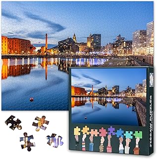 Comprar Liverpool Skyline Puzzles Adultos 1000 Bloques, Albert Pier Puzzle, Adultos Puzzle Juegos o Juguetes Amigos Mayores, 50 x 70 cm