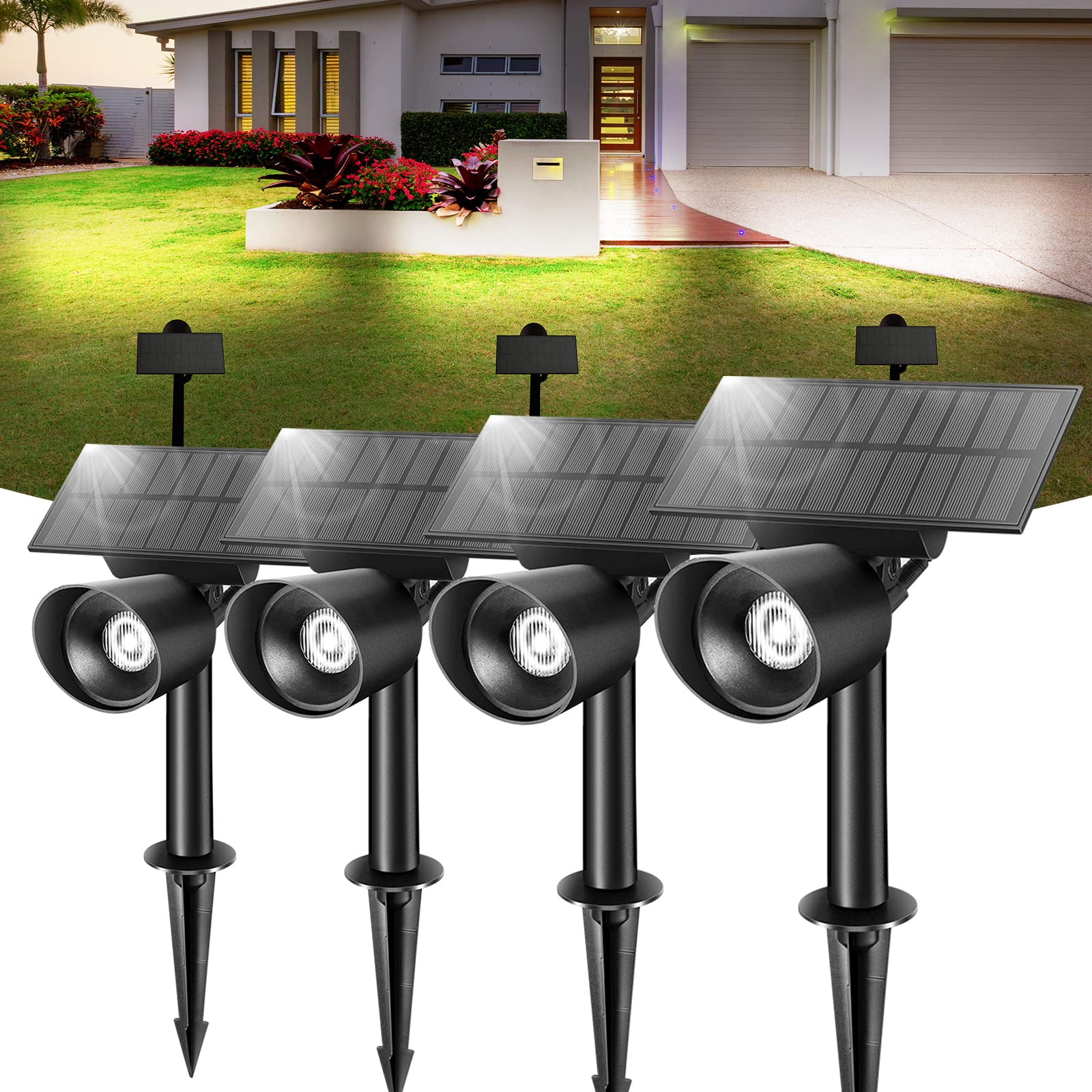 Linkind Solar Spotlight with 3 brightness levels and control button