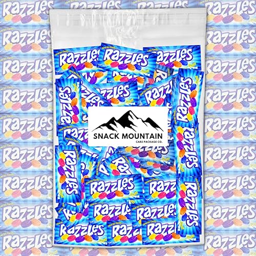 Miniatura 8 de Snack Mountain Razzle - Caramelos de goma de mascar retro a granel, 2 piezas envueltas individualmente, goma de mascar a granel, paquete de chicles,