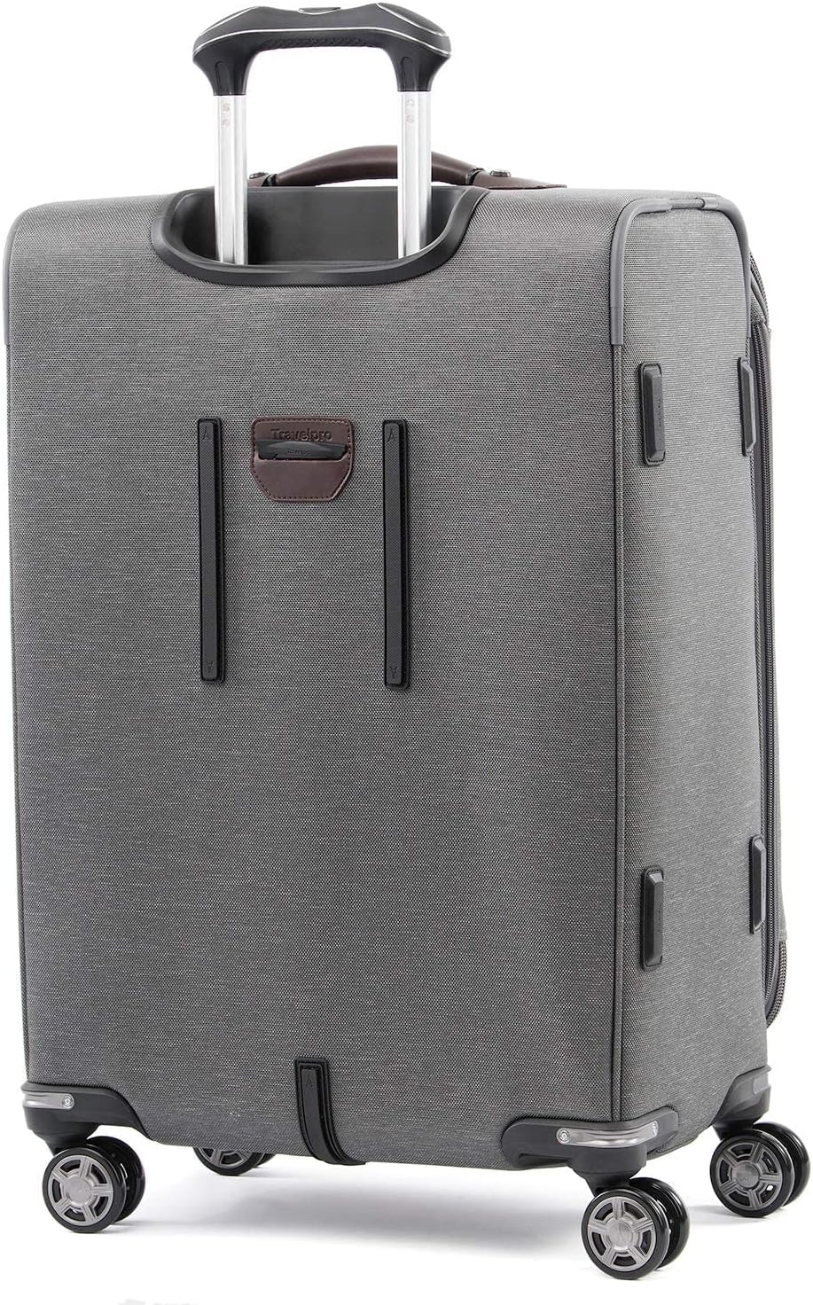 Travelpro Platinum Elite Softside Expandable Luggage, 8 Wheel Spinner Suitcase, TSA Lock, Men and Women (Vintage Grey, 2-Piece Set (21/25)) - Image 4