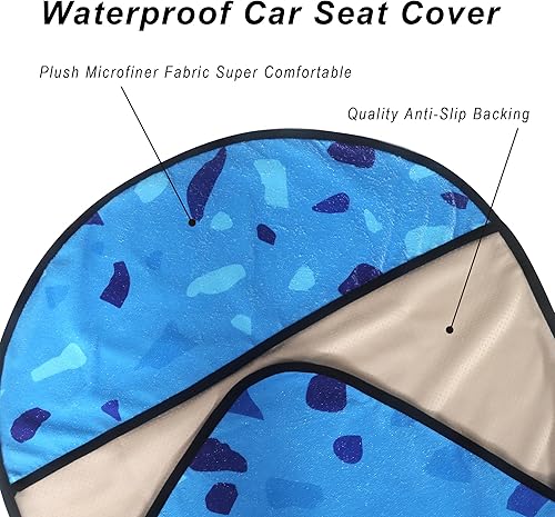 Miniatura 128 de Funda protectora de asiento de automóvil, para asientos delanteros, para entrenamiento de gimnasio, correr, nadar, playa y senderismo, impermeable