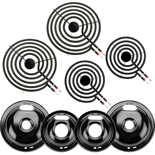 Cenipar W10290350 W10290353 Porcelain Burner Drip Pan Bowls