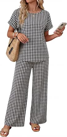 XIEERDUO Summer Sets For Women Linen Sets 2 Piece Matching Set Women Clothing Linen Pants Beach Vacation Outfits 2026