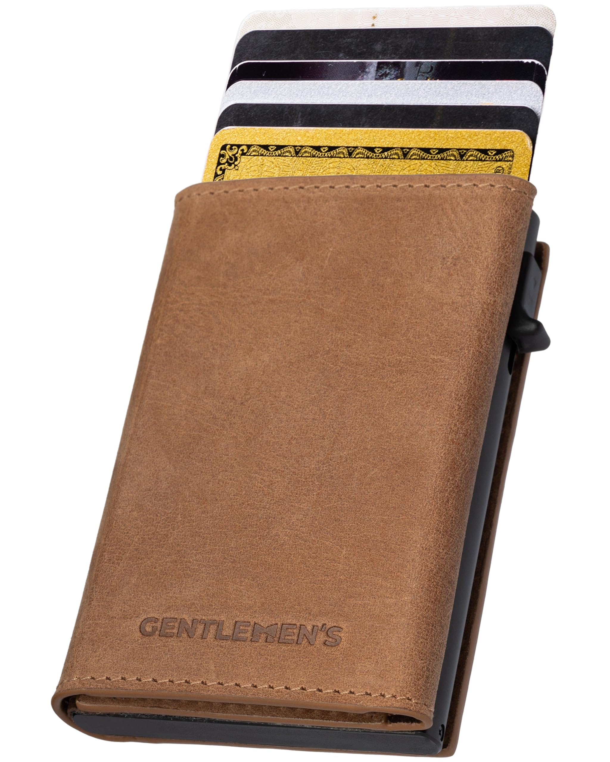 Gentlemen's Geldbörse Cardholder – Kreditkartenetui mit Münzfach & RFID-Schutz