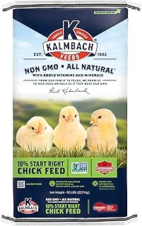 Kalmbach Feeds 18% Non-GMO Start Right Crumble Feed for Chicks, 50 lb Bag