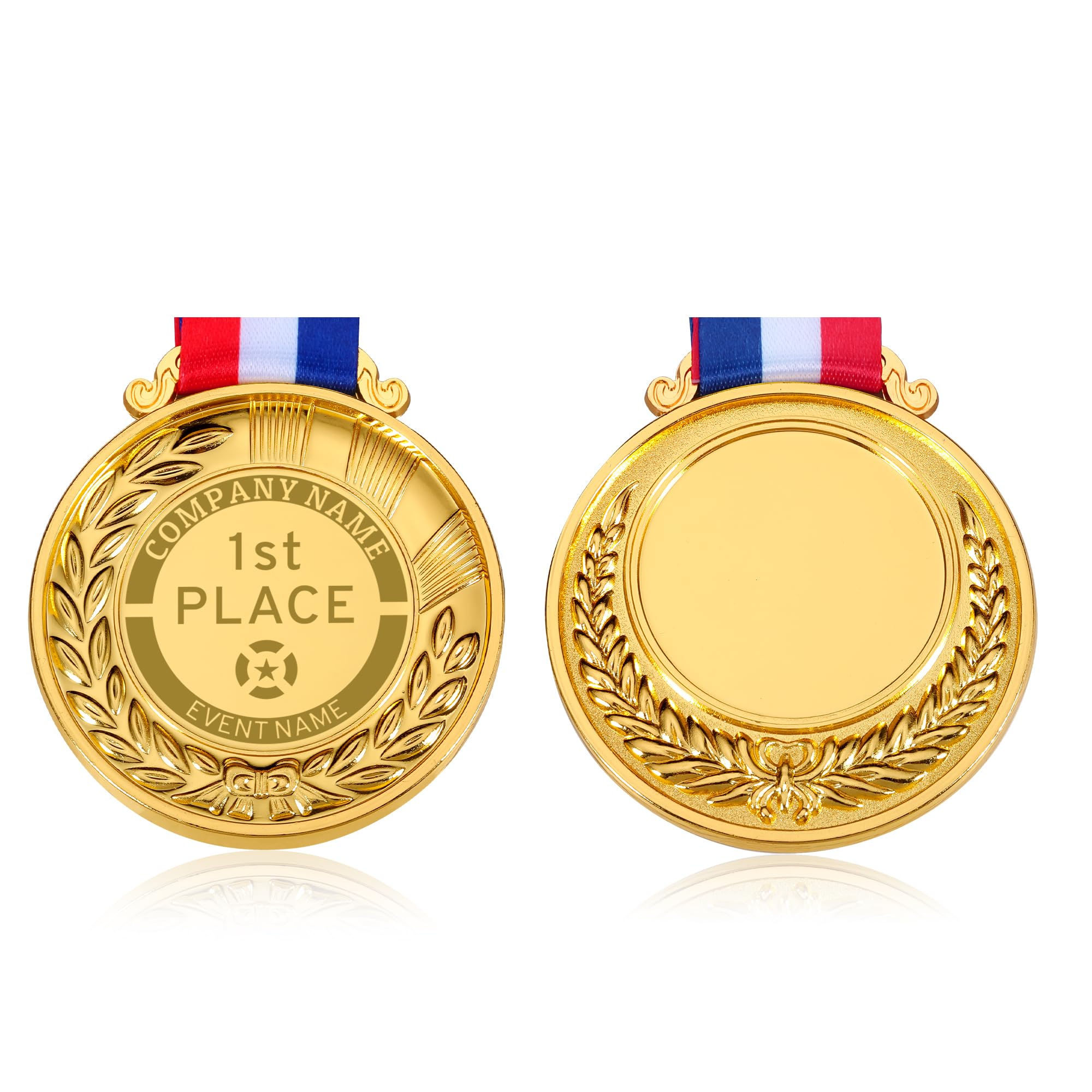 Custom Gold Silver Bronze Award Medals-Custom Medals for Awards Gold Silver Bronze Prizes for Competitions, Party, Olympic Medals, Sports, Olympic Party Decorations Medals for Company Club Events