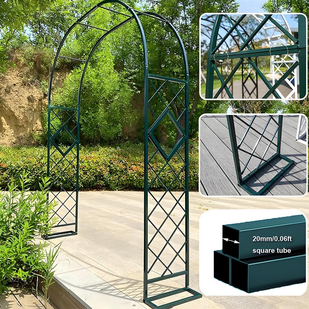 Surdy posiłek łuk do planów wspinaczkowych Seel Trellis Wedding Archway Oudoor Paio DecorAvailable in 4.6f lub 10.5f (brązowe wykończenie)