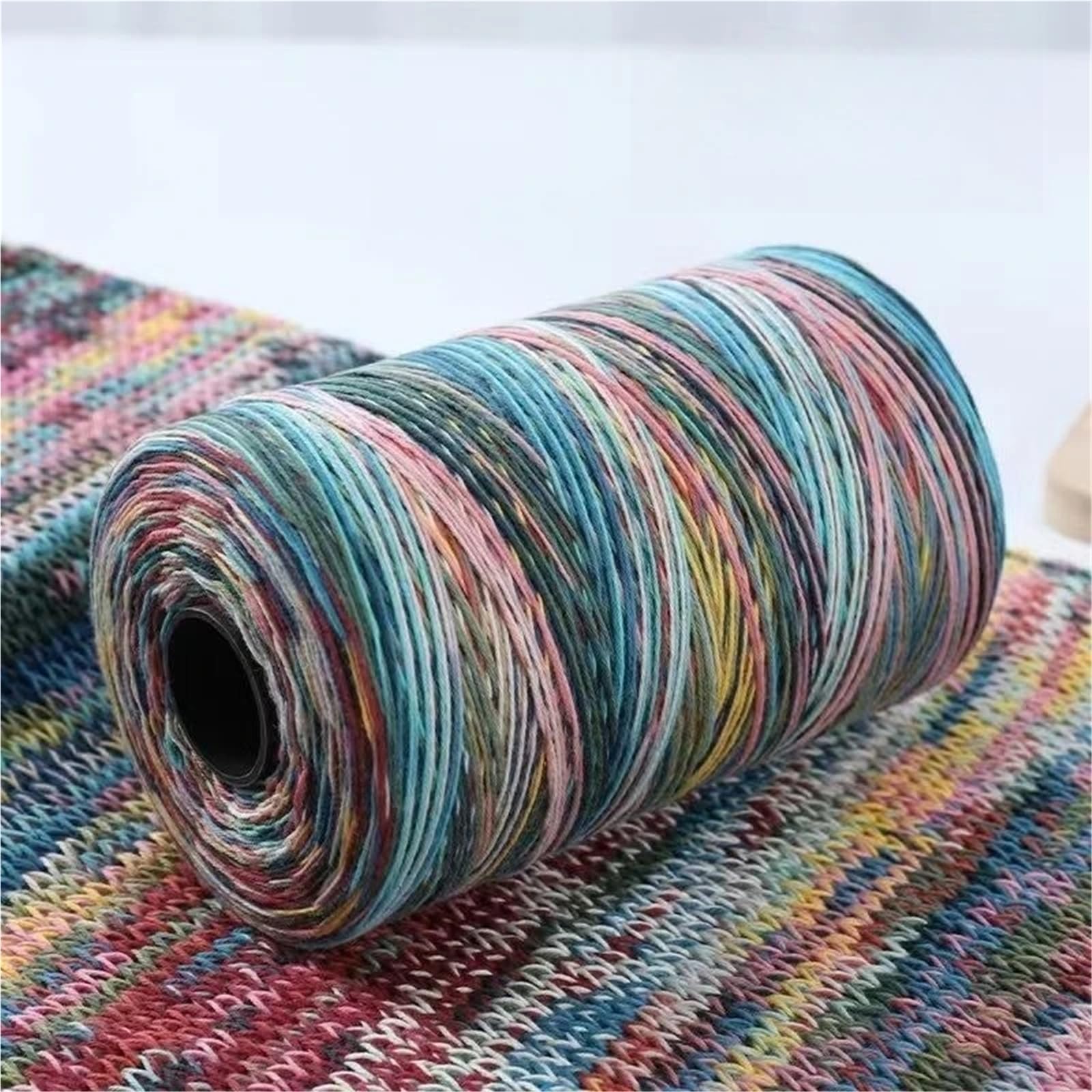 300 g/pz Sezione modello in cotone tinto filo retrò Materiale fai da te for lavorare a maglia cappello sciarpa maglione alla moda(Color-06)