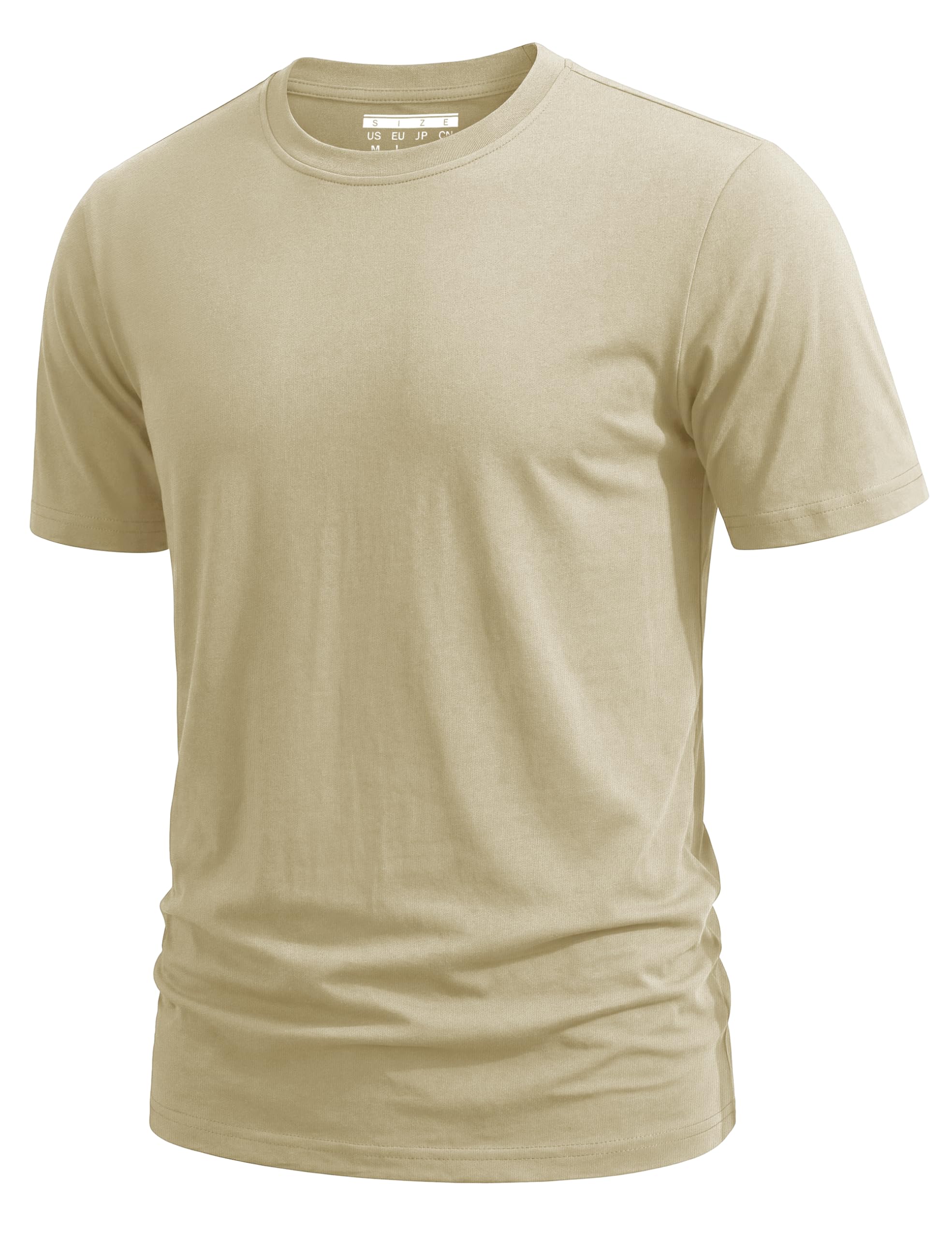 TACVASEN T Shirt Herren Kurzarm Basic Baumwolle Rundhal Sommer Regular Fit | Weiches Tshirt Herren, Einfarbig T-shirts für Herren, Casual Oberteil, Leicht Shirt Herren, Sommer Tops