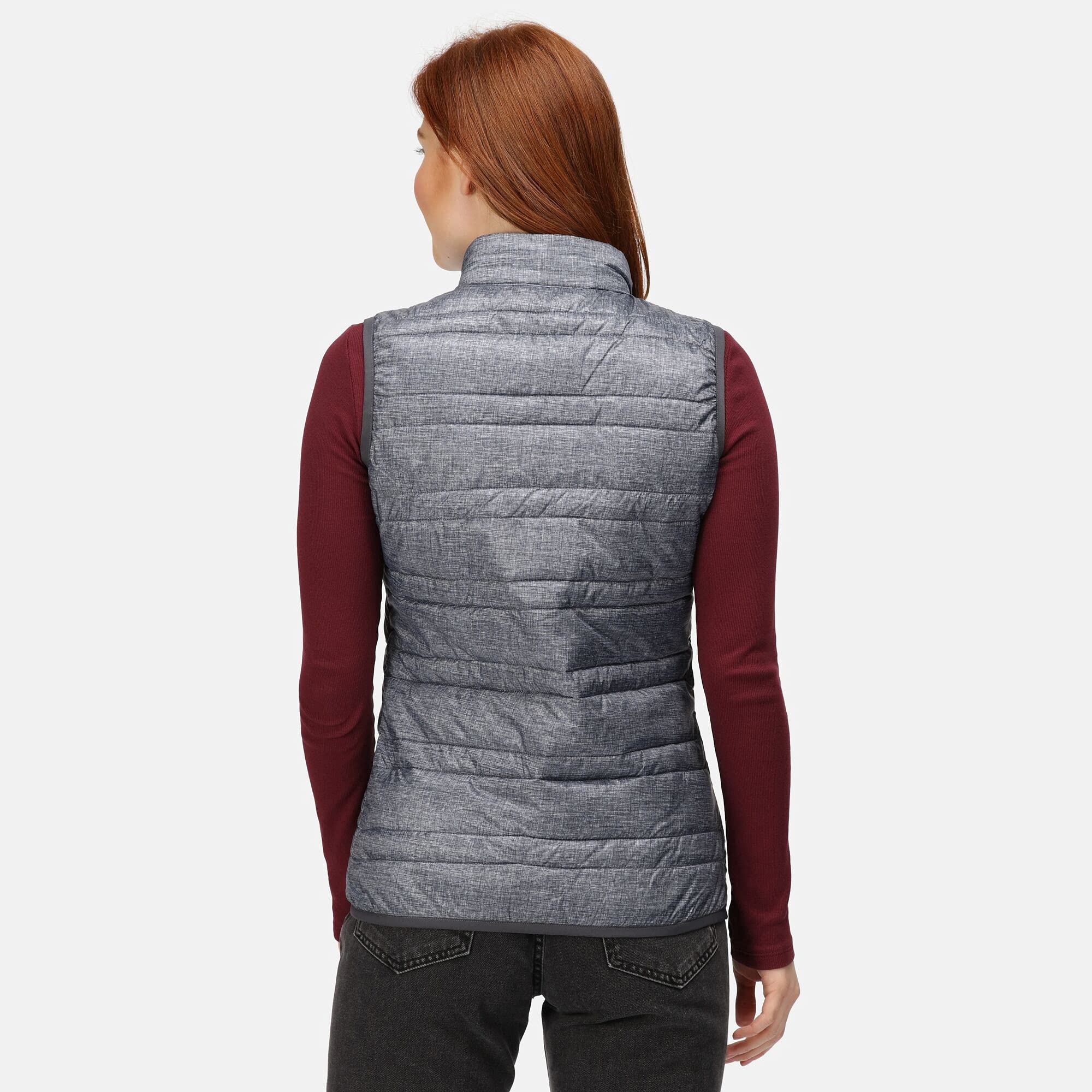 Regatta Professional Firedown - Scaldino termico da donna idrorepellente, perfetto per attività all'aperto, passeggiate, escursioni e campeggio, Grigio mélange (nero), 50