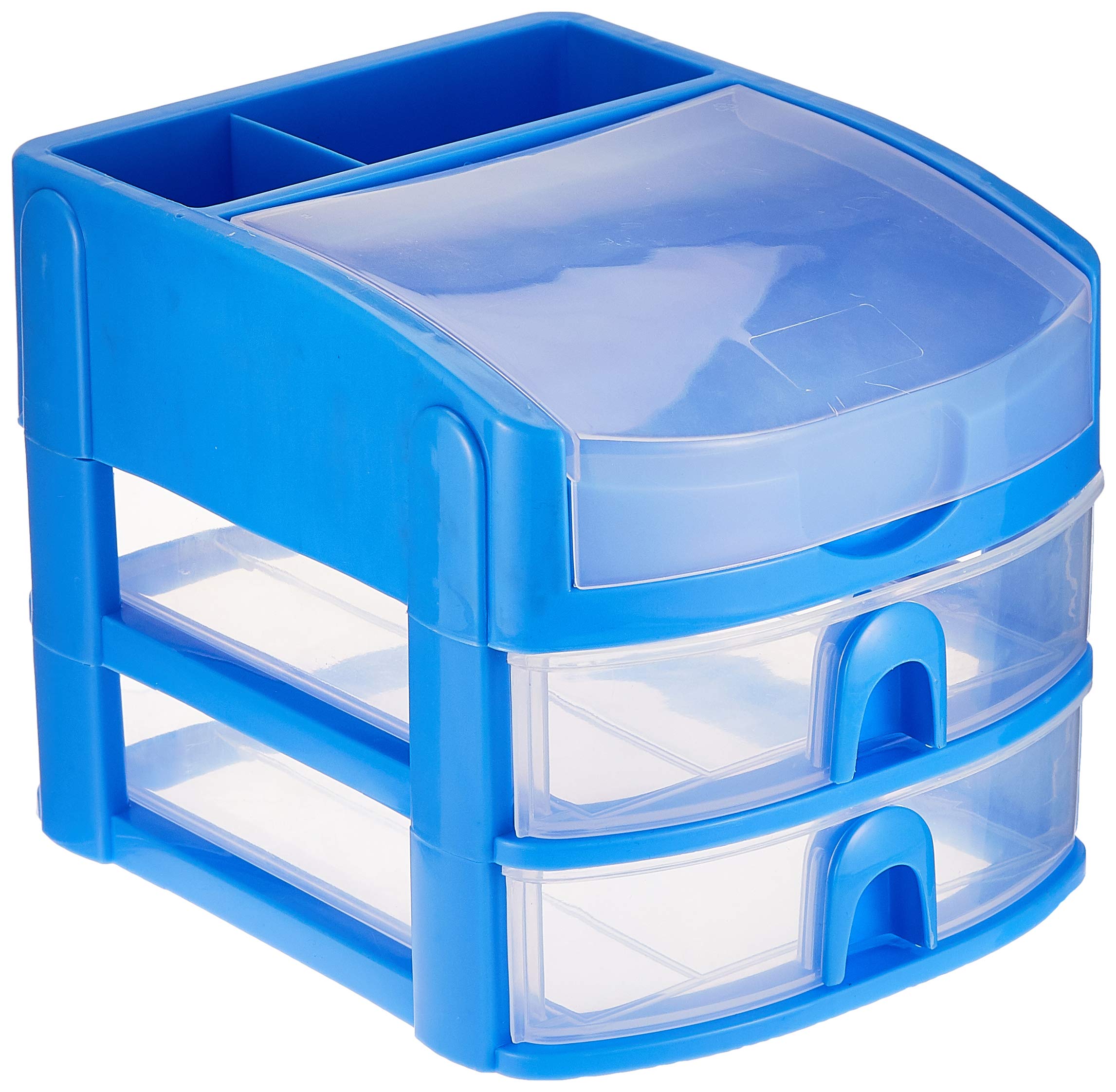 HARMONY Mini Drawer 2-tier w/lid GREEN & BLUE ASST SIZE: 213X177X165MM SA-321