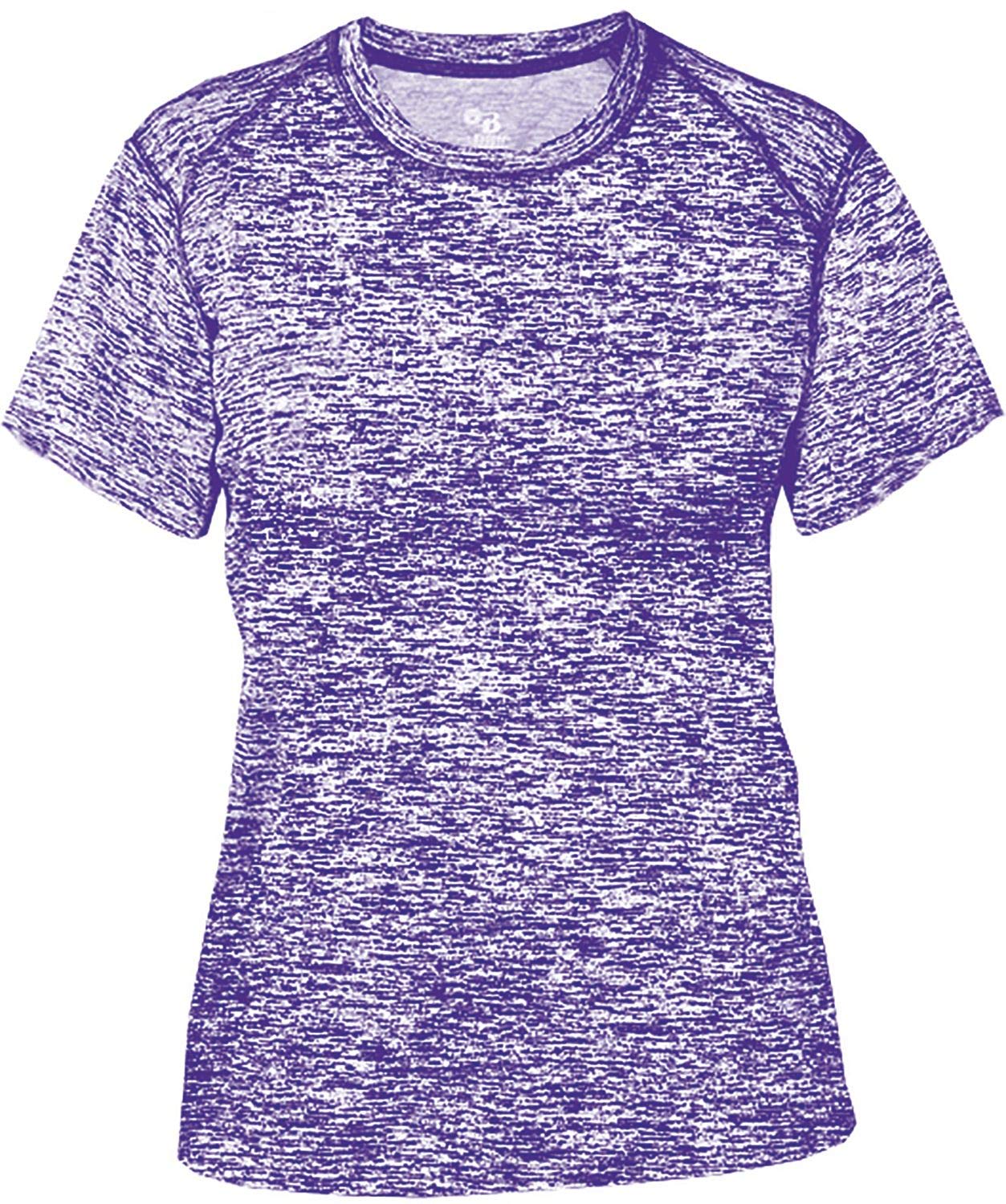 Badger Sports Blend Ladies' Tee Purple Blend Large
