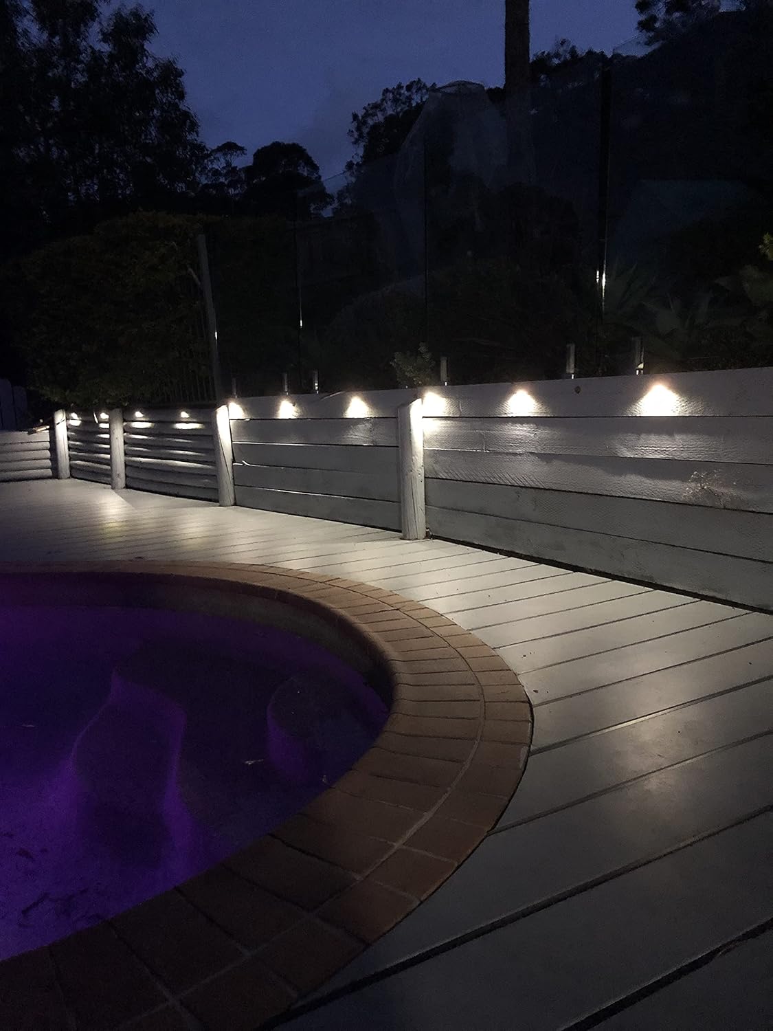 Super Big Clearance! FVTLED Pack of 20 Low Voltage LED Deck Lights kit Dia. 1.38 Outdoor Garden Yard Decoration Lamp Recessed Landscape Pathway Step Stair Cold White LED Lighting, Black