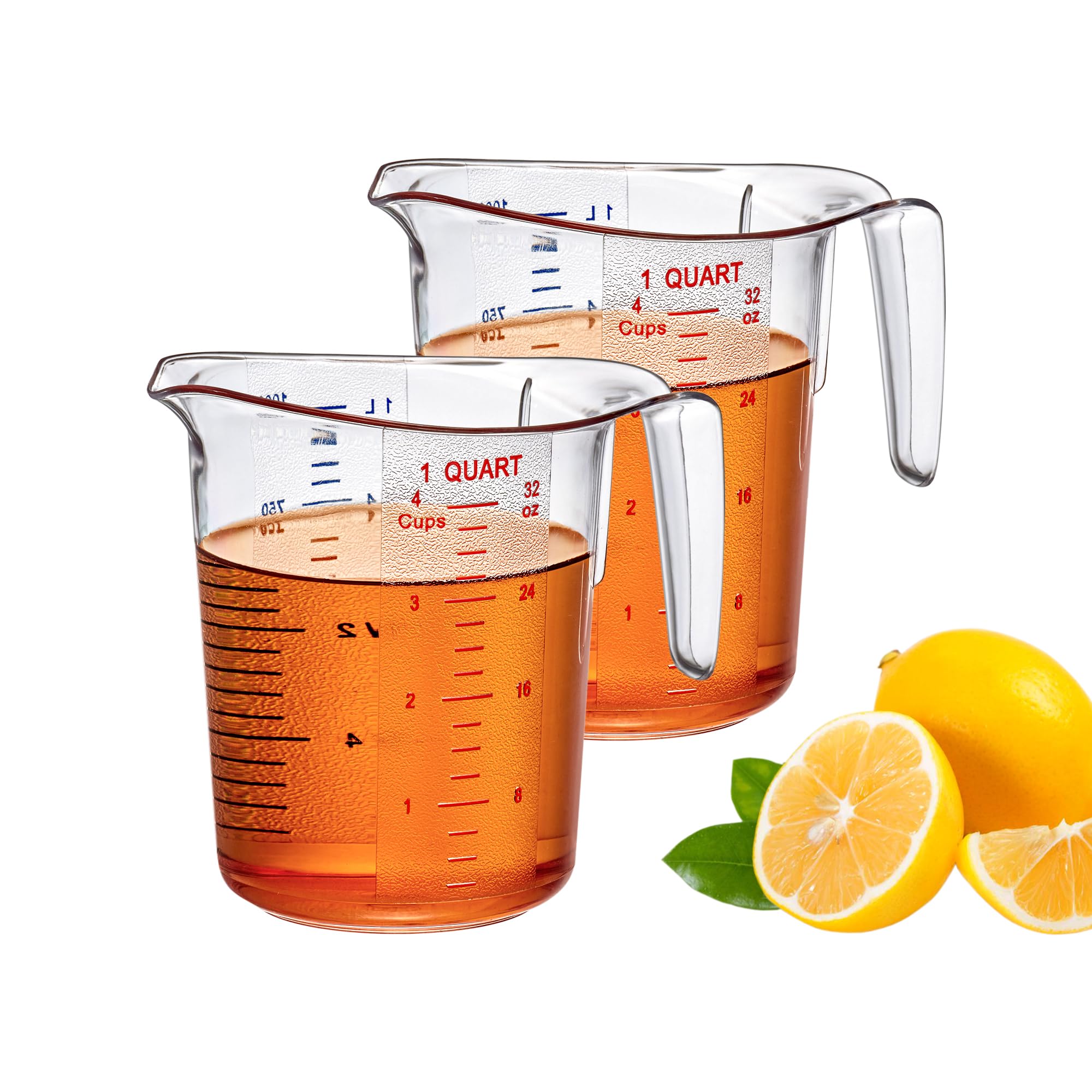 Amazing Abby Melissa 32-Ounce Plastic Measuring Pitcher 2-Pack