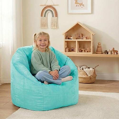 Miniatura 7 de Big Joe Milano Bean Bag Chair for Kids, Teens, Adults, Mint Plush, Ultra-Soft Polyester, Lightweight Seat for Reading Nook and Gaming, 2.5 Foot