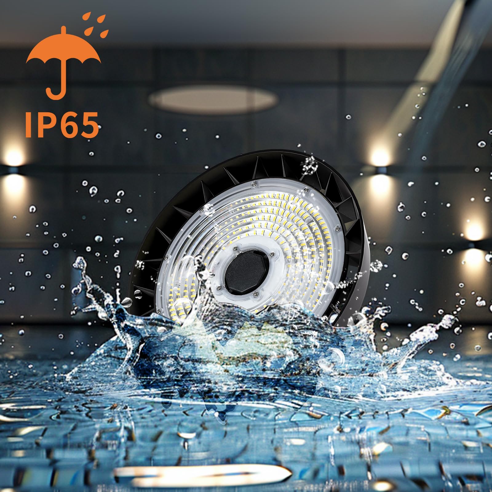 4x 200W UFO LED Hallenstrahler IP65 - 5000K Kaltweiß Für Werkstatt & Garage