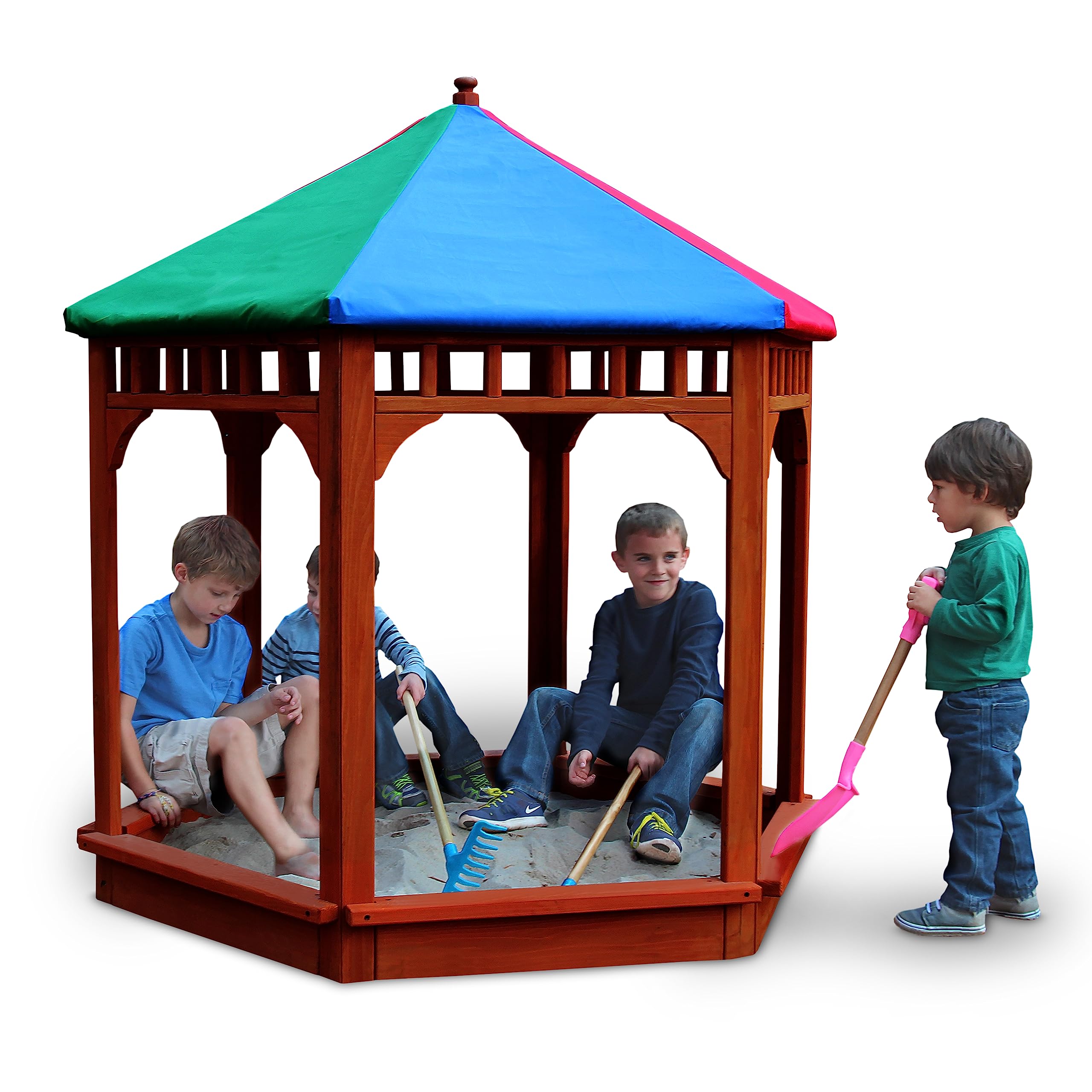 Amazon.com: Gorilla Playsets 02-2023 Play-Zee-Bo Sandbox Gazebo