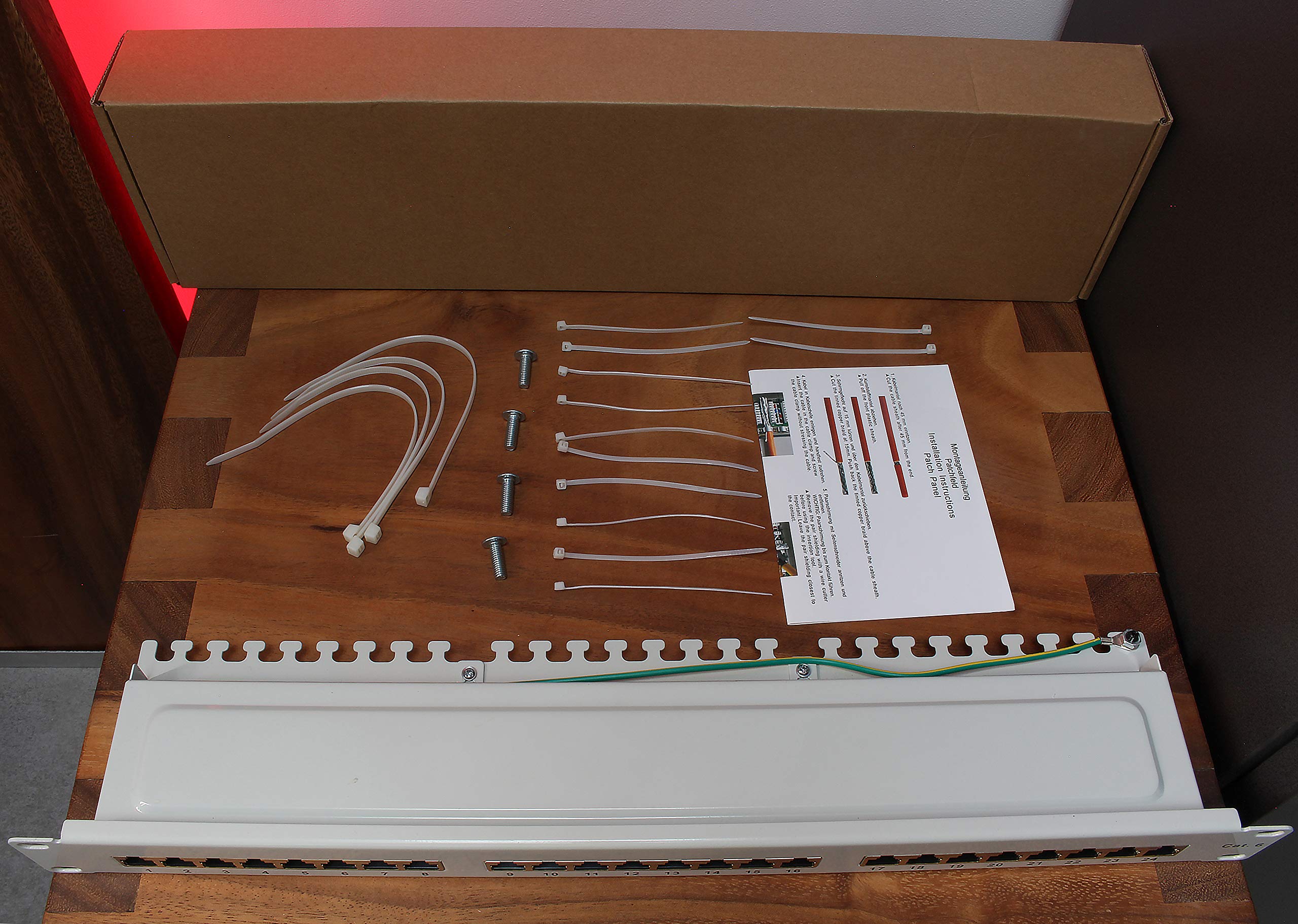 CAT6 24 PORT 180D UNSHIELD PATCH PANEL – Bellcom Technologies - View #5