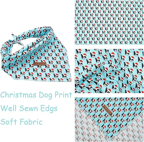 Vista 91 de Bandana para perro, 1 bandana de Navidad, bufanda de baberos para niña, pañuelo suave de vacaciones para perros pequeños, medianos y grandes, regalo