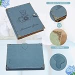 ZEEYUAN Leather Scrapbook Album Love Memory Album Photo 8,5x11 inch, ScrapBooking Kits pour les couples Livre de l'anniversaire Livre de voyage vintage Livre de la famille 60 Pages