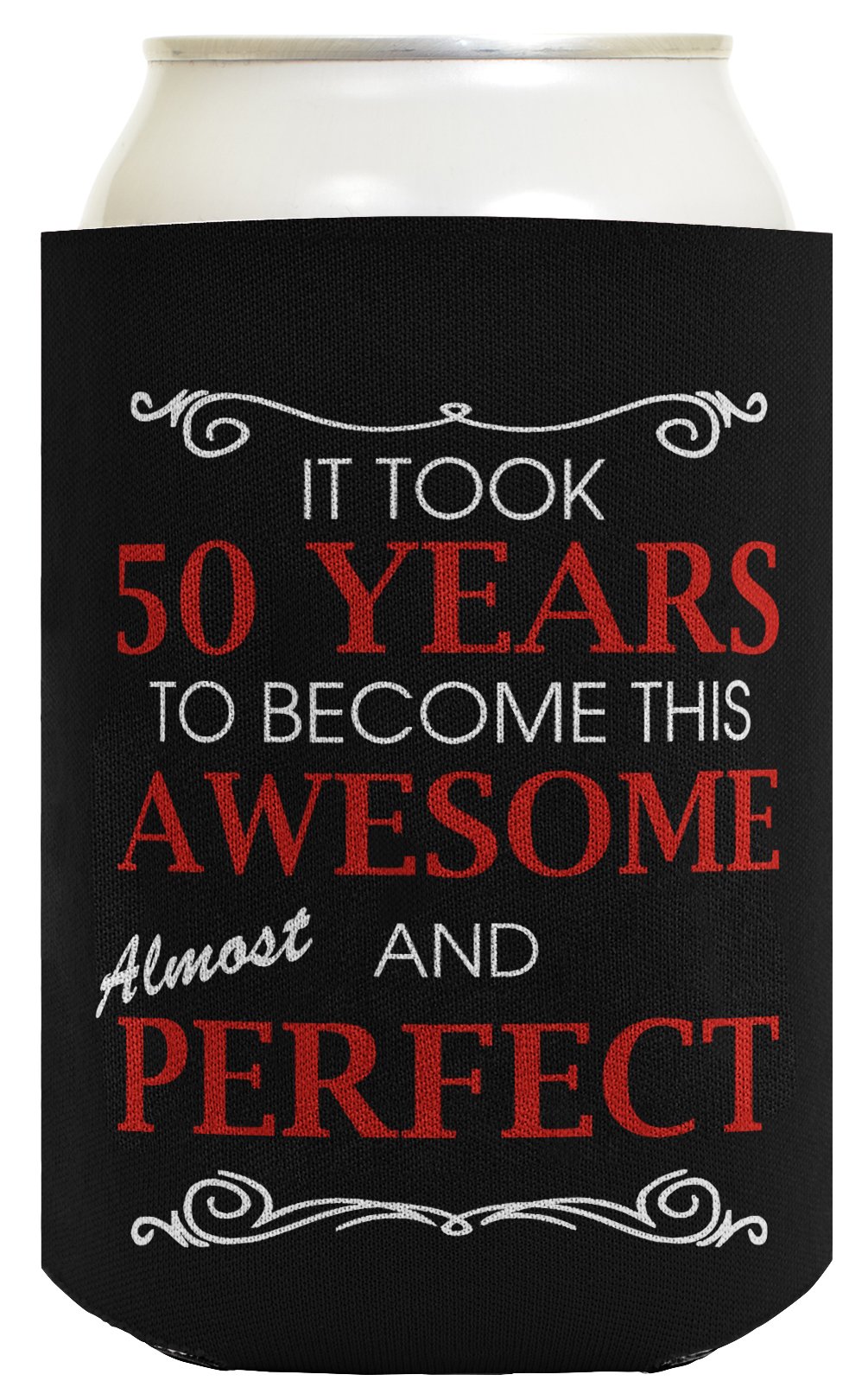 50th Birthday Ideas It Took 50 Years to Become This Awesome and Almost Perfect 50th Birthday Party Ideas 50th Birthday Decorations Coffee Mug & Can Coolie Bundle Black