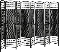 Vista 25 de HOMCOM Divisor de habitación de 3 paneles, pantalla de privacidad plegable, separador de habitación de 5.6 pies, divisor de pared de división Negro