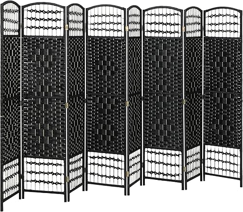 Miniatura 25 de HOMCOM Divisor de habitación de 6 paneles, pantalla de privacidad plegable, separador de habitación de 5.6 pies, divisor de pared de división