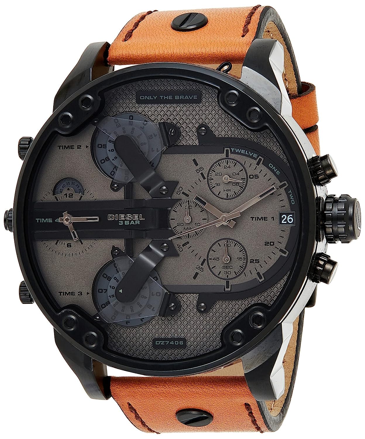 DieselMr. Daddy 2.0 Chronograph Quartz Grey Dial Mens Watch DZ7406 (B0C8DLG61Q) Amazon Price History, Amazon Price Tracker