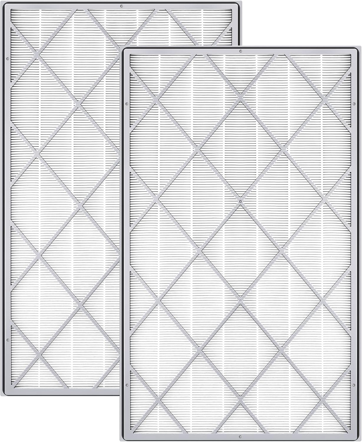 HE601 HEPA Replacement Filter Compatible with Shark Air Purifier 6-Fan Models HE601& HE602, H13 True Premium HEPA Filter, Compare to Part # HE6FKPET, HE6FKBAS, HE6FKPRO, 2 Pack
