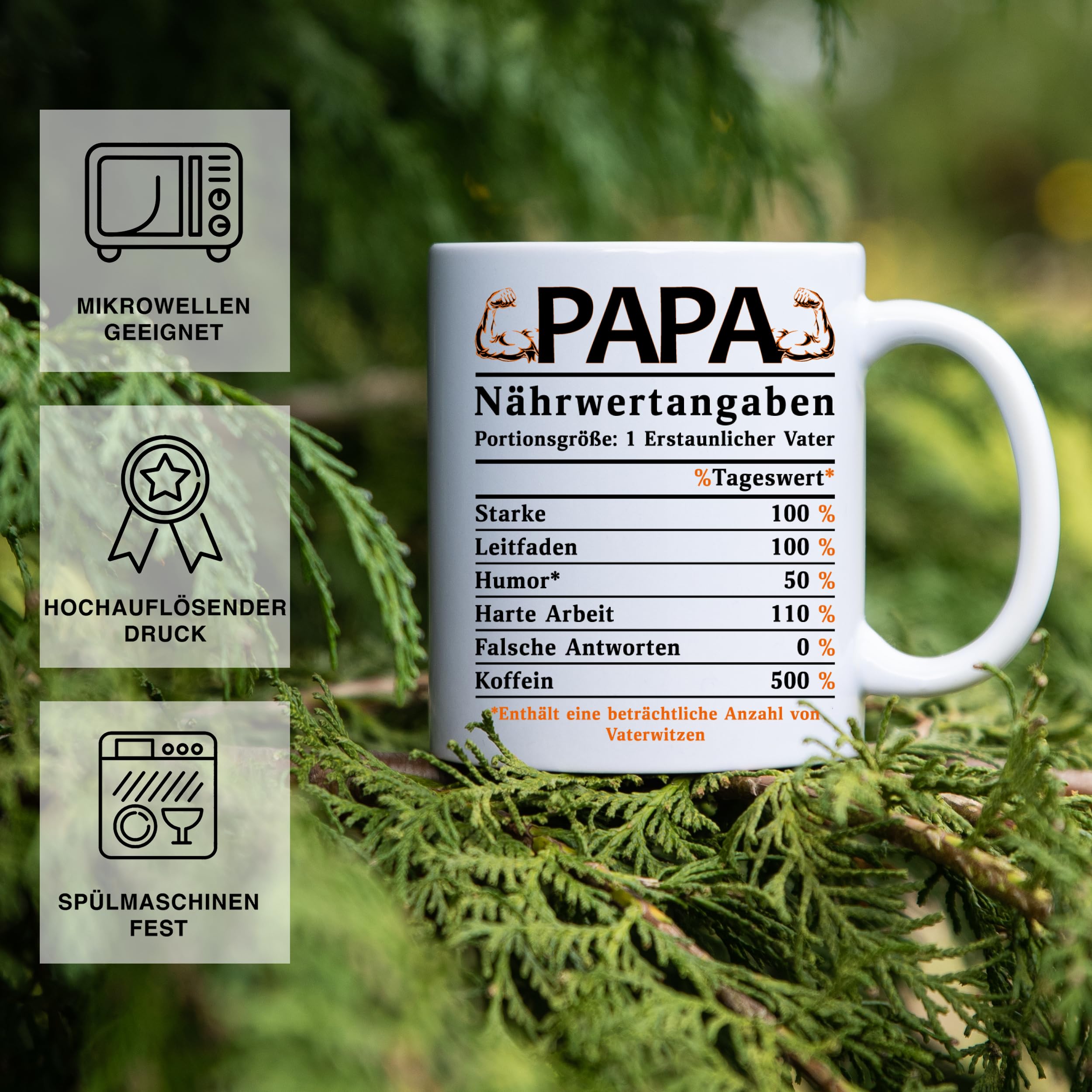 Tazza Regalo Per Papà Con Frase Commovente - Ceramica 330 Ml - Festa Del Papà, Compleanno, Natale