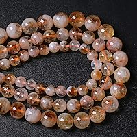 Vista 122 de 45 piezas de cuentas de jade birmano de piedra natural de 5⁄16 pulgadas (8 mm) para hacer joyería, pulseras de cristal de bricolaje