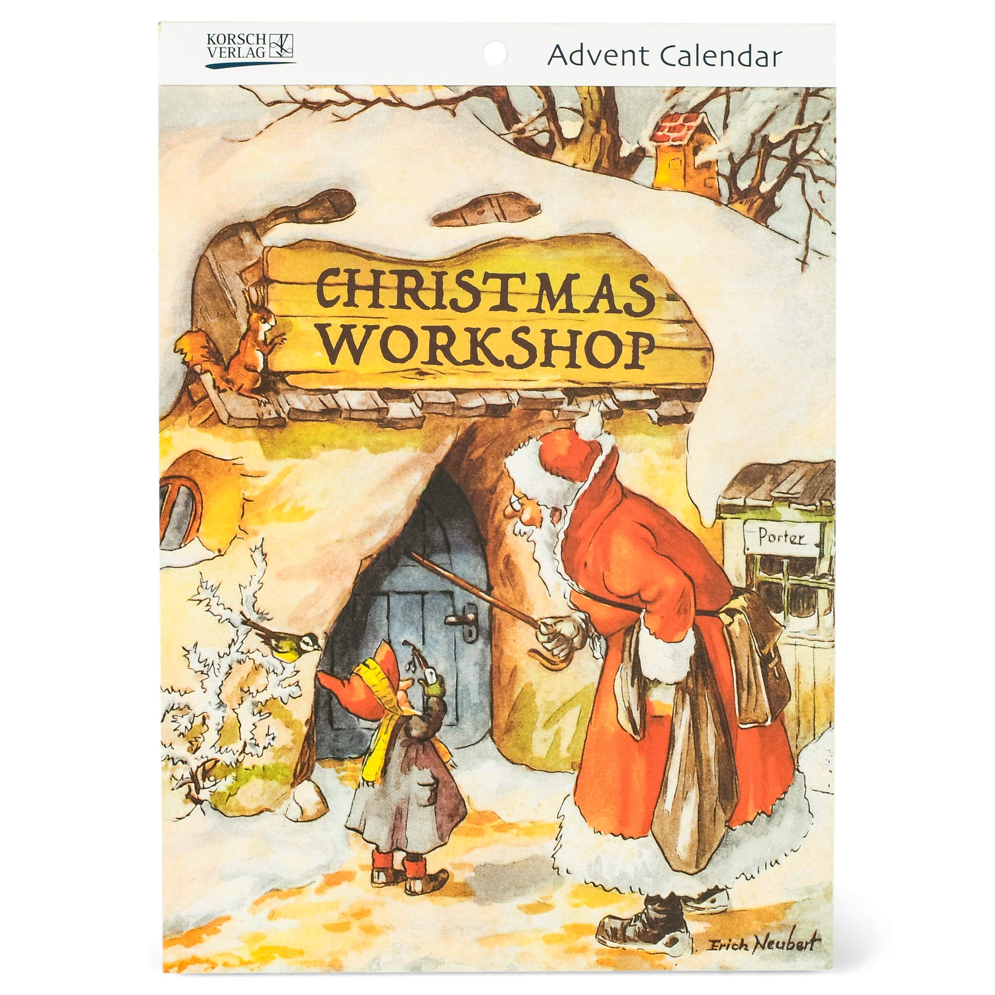 Alexander Taron 16001 KORSCH Advent Calendar-Tear-Off Christmas Workshop, White