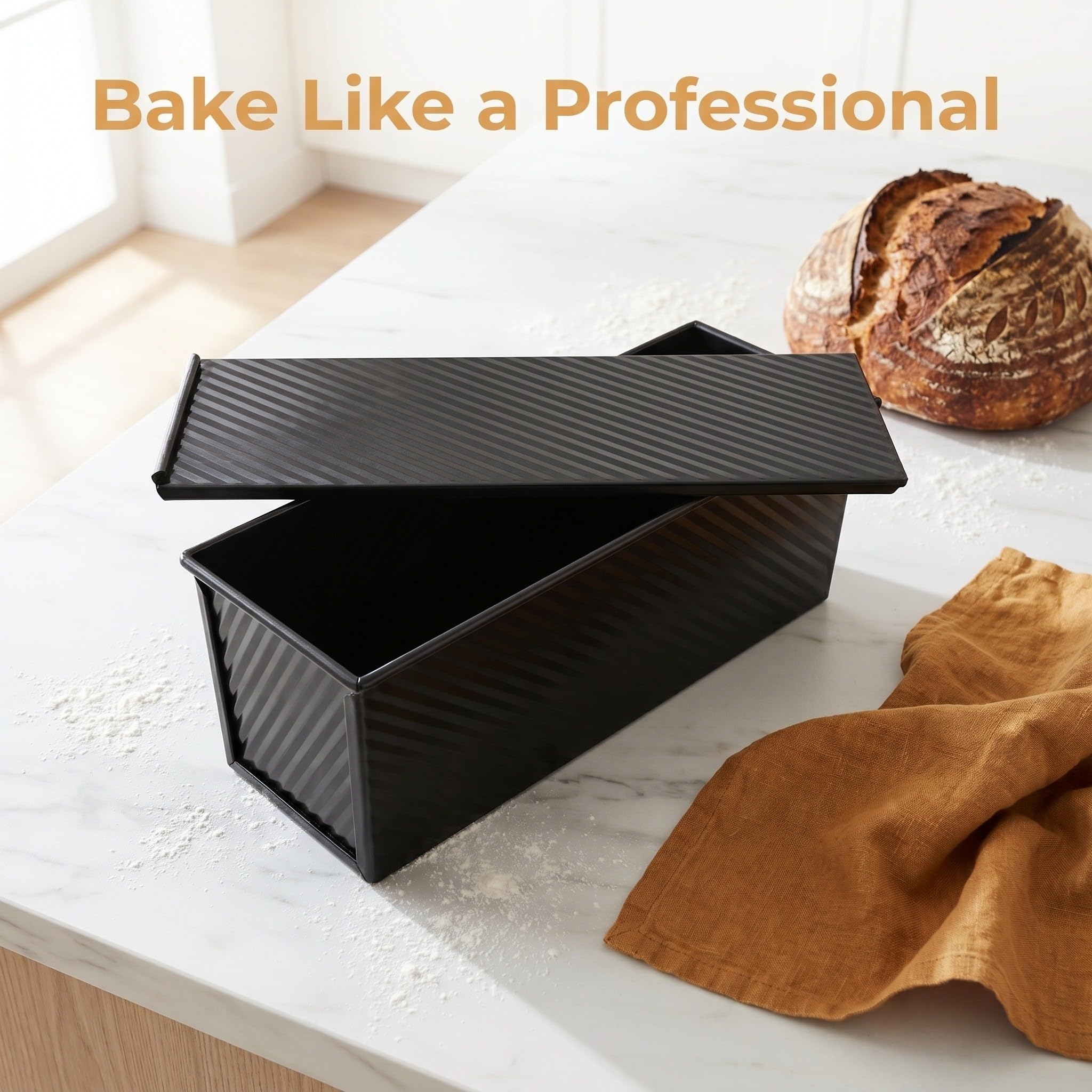 DOITOOL Moule À Rectangulaire Antiadhésif Pour Four Idéal Pour La Cuisson De Pains Brioches Pains De Mie Et Toasts