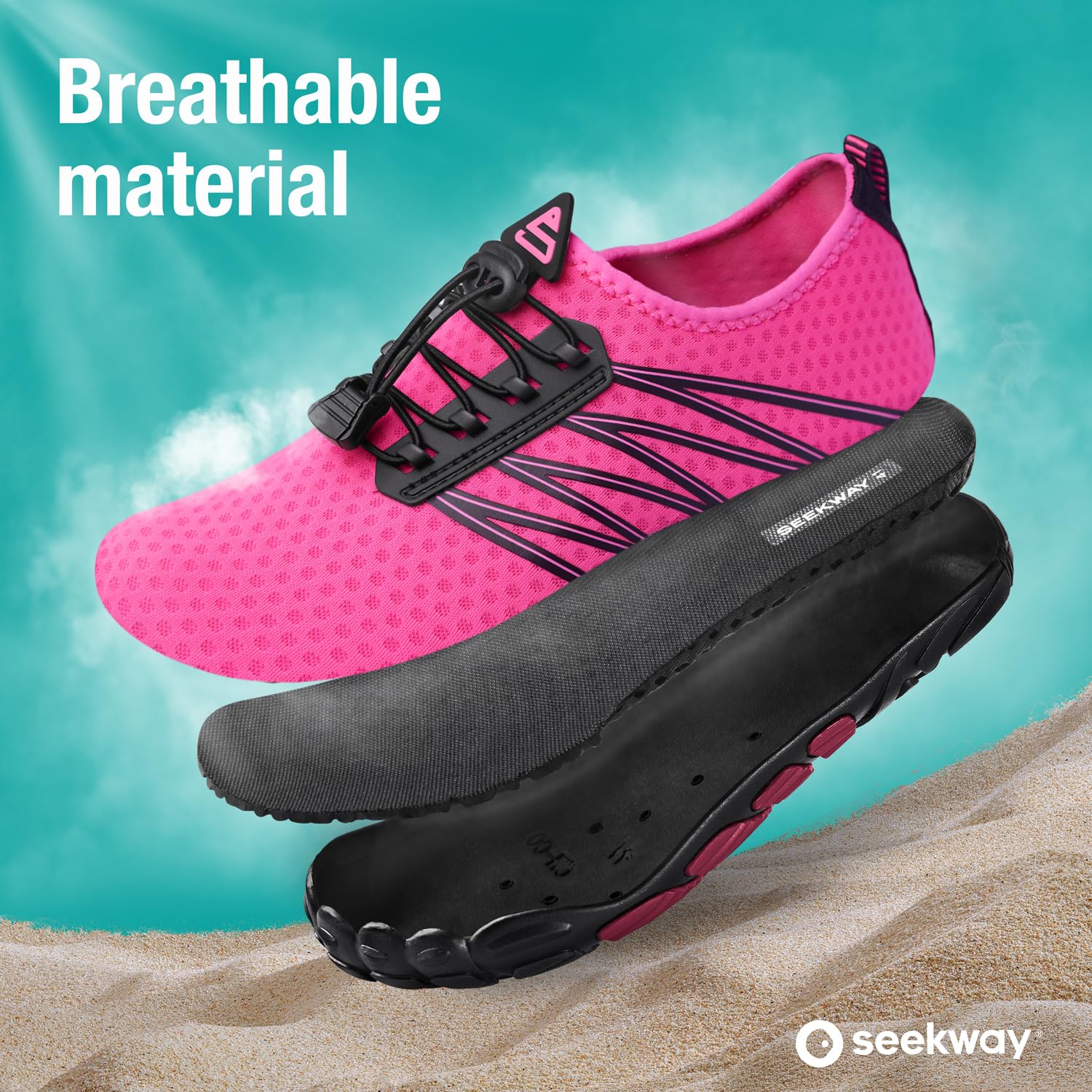 SEEKWAY Zapatos de Agua Hombre Mujer Adulto Calcetín de Secado Rápido Descalzo para Playa Nadar Río Piscina Lago Senderismo Kayak Surf SP001