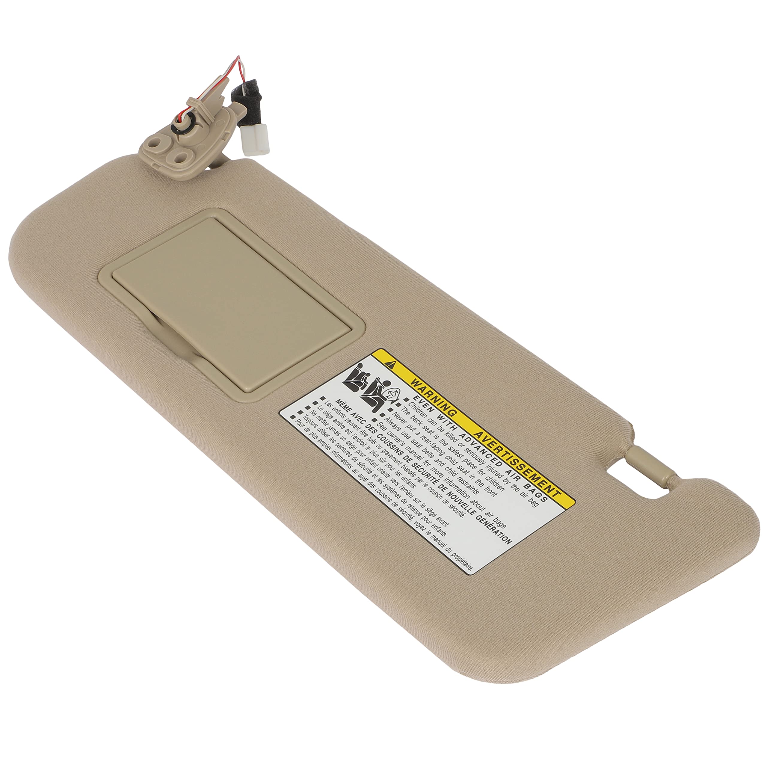 STAYTOP Sun Visors fit for 2005 2006 2007 2008 for Hyundai Sonata Left Driver Side Automobile Sun Visor for Car with Sunroof (Beige)