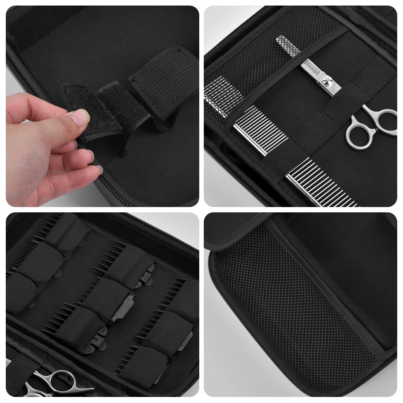 Boobowl Sac Accessoire Tondeuse pour Clipper et Accessoires, Boîte de Tonte pour Homme, Support de Rangement Portable pour Tondeuse à Cheveux, Kit de Protection et Toilettage (Seulement la Boîte
