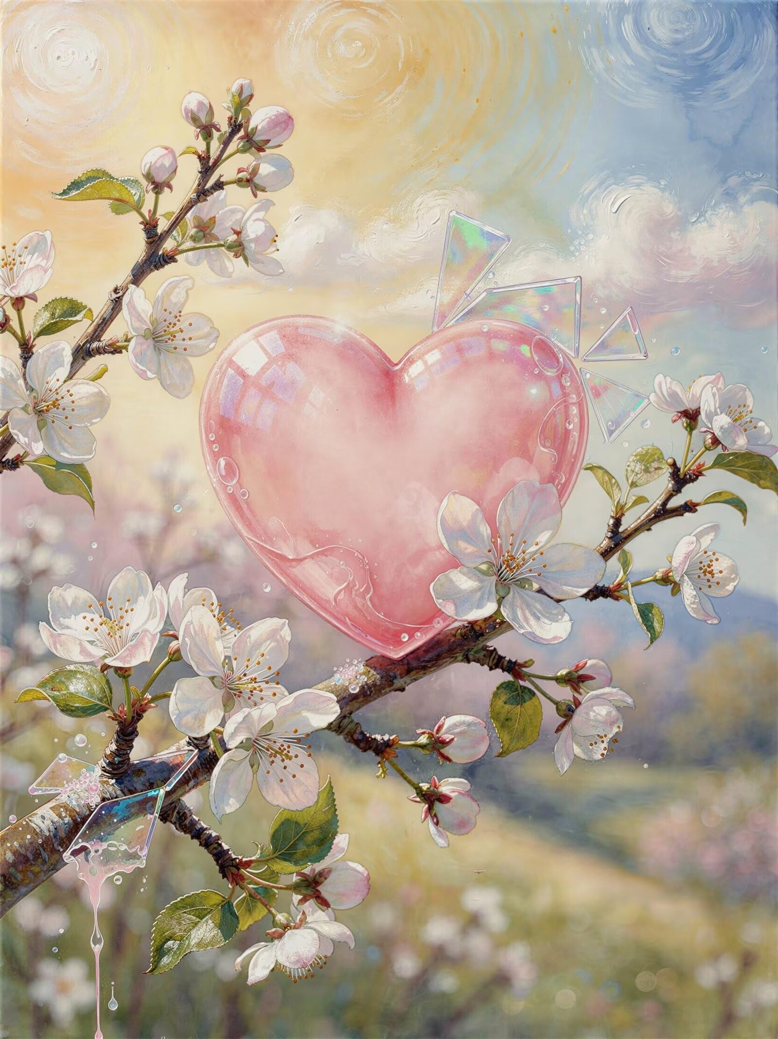 Puzzle 1000 pezzi Fiore a cuore rosa per Adulti, 75x50cm Puzzle Adulti 1000 pezzi, Giochi Di Puzzle per Tutta La Famiglia, Un Regalo Festivo per Gli Amici in Una Bella Confezione