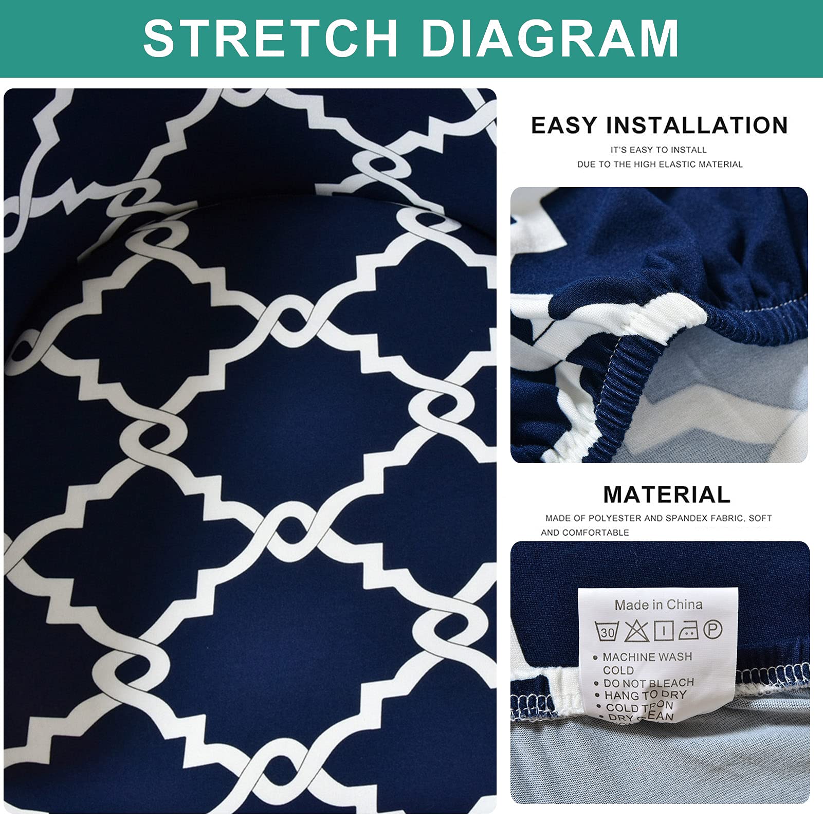 SHUOJIA Fodera Elastica Per Poltrona A Vasca 2 Pezzi Con Cuscino - Coprisedia Jacquard Lavabile, Marrone, Protezione Anti Graffio