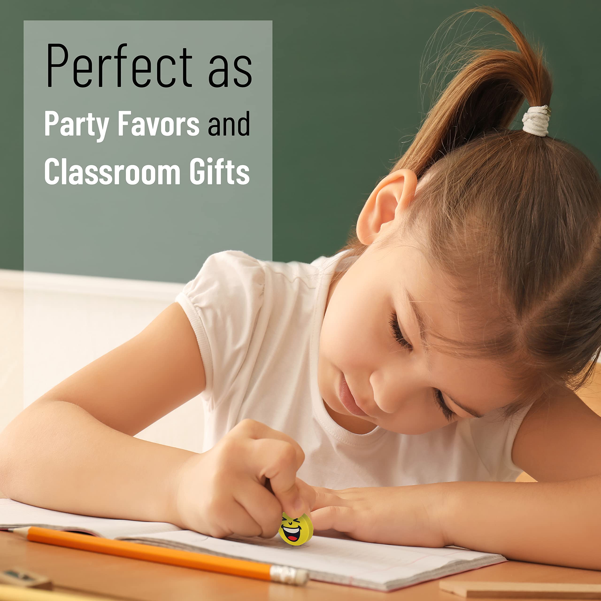 Buy Mr. Pen Erasers, Pack of 64, Smiley Eraser, Pencil Erasers