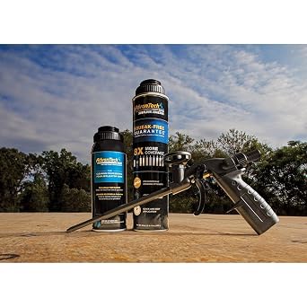 AdvanTech Subfloor Adhesive Starter Kit - Gun-Applied Foam Construction Adhesive - Professional-Grade - Short-Barrelled Foam Applicator & Cleaner for Subfloor Installation