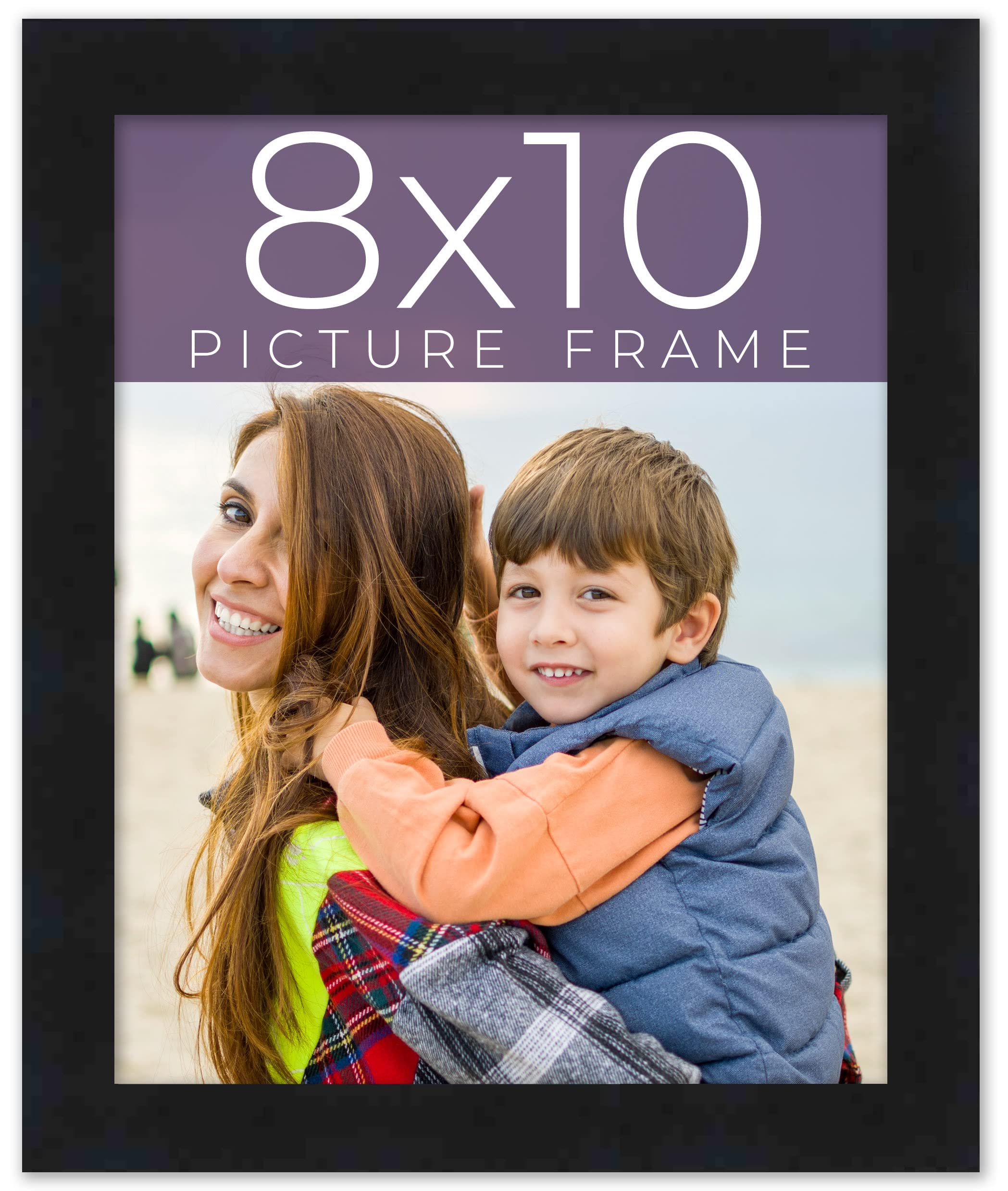 アートポスターNO.8(16650) Amazon.com - 8x10 Frame Black Mid Century Picture Frame Complete