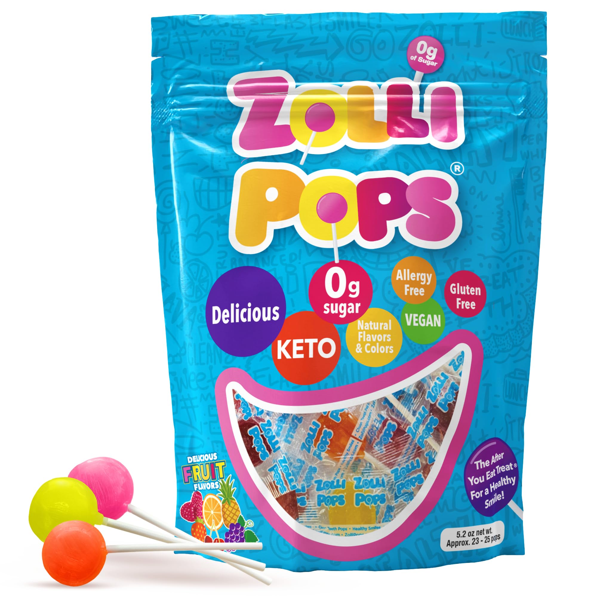 Zollipops - Clean Your Teeth Lollipops - 5.2 lbs