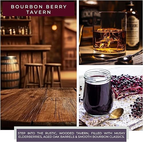 Miniatura 3 de A Cheerful Giver - Bourbon Berry Tavern - Tarro de vela perfumada de bebé de 6 onzas con tapa - Keepers of The Light - 30 horas de tiempo de