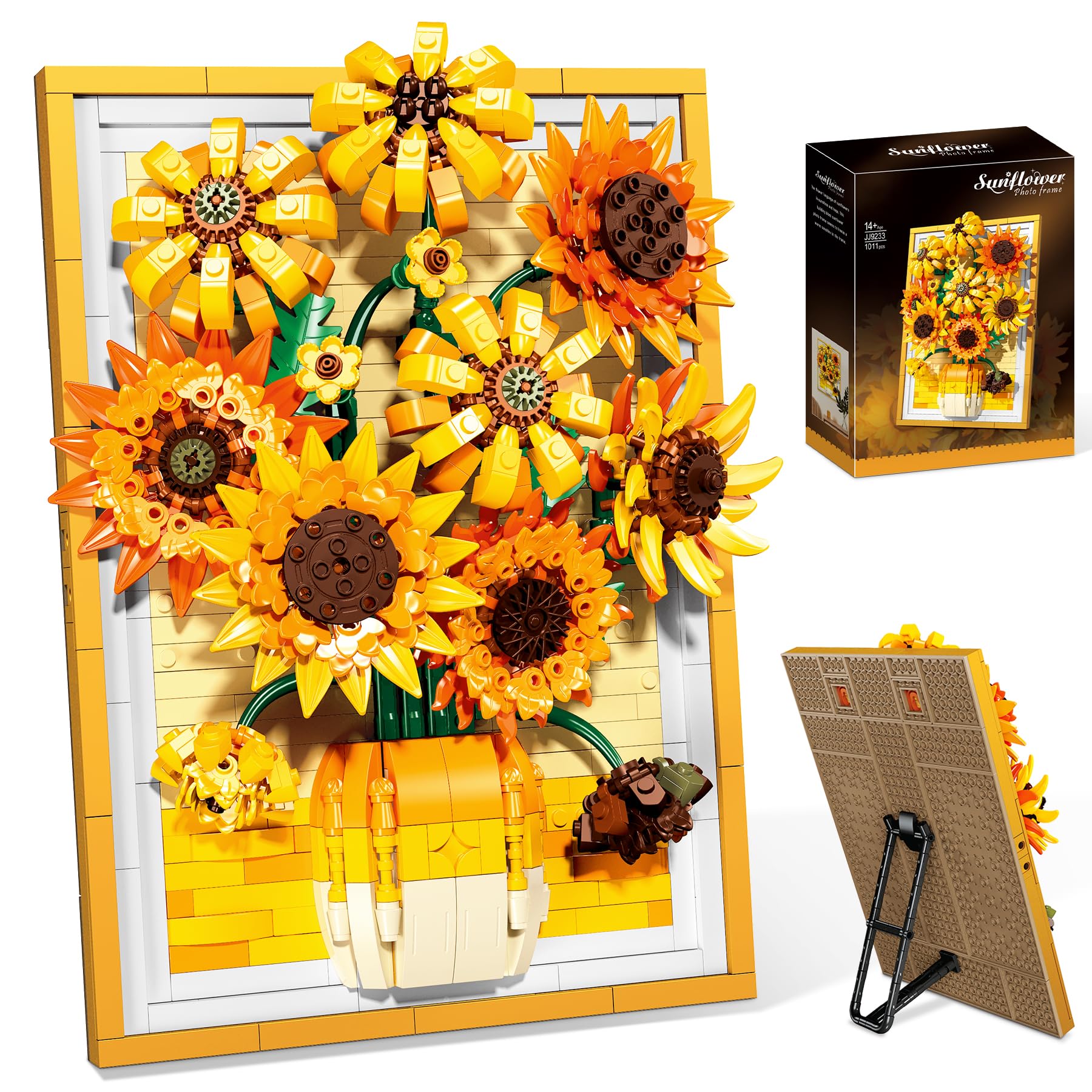 Amazon.com: Lodikisbay Sunflower Frame Building Set for Adults
